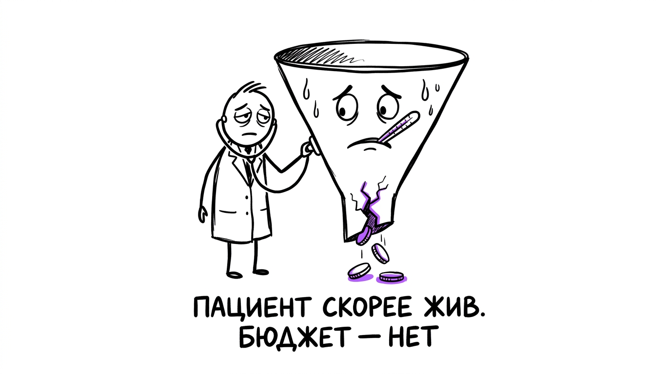 Аудит маркетинга клиники — бюджет потрачен, пациентов нет