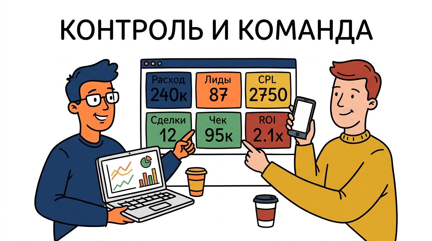 Контроль и команда — общий дашборд