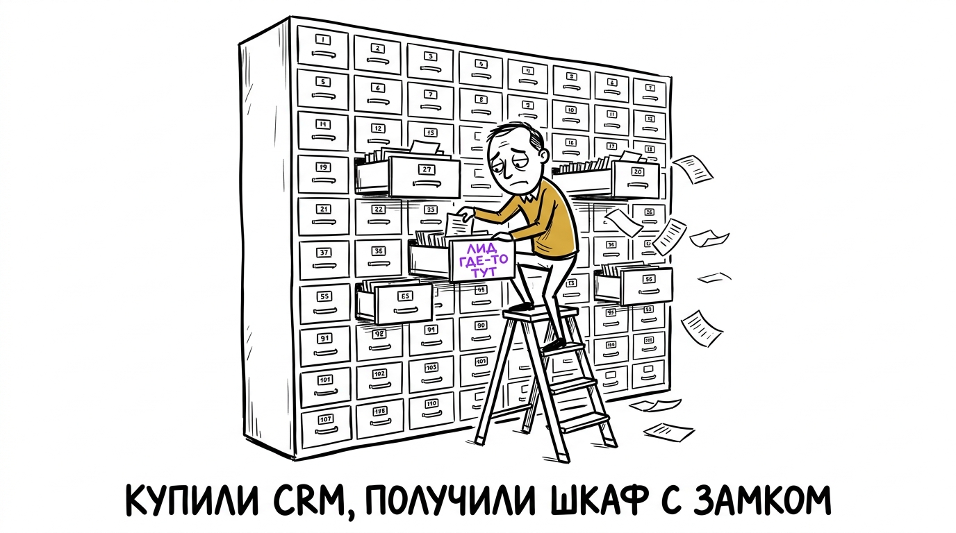 CRM медицинская клиника превращается в шкаф с сотней ящиков, где менеджер ищет один лид