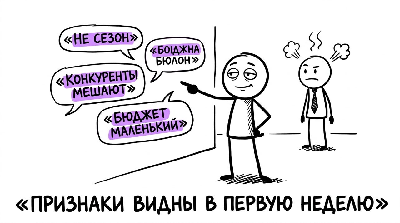 Признаки плохого маркетолога на испытательном сроке — стена отмазок