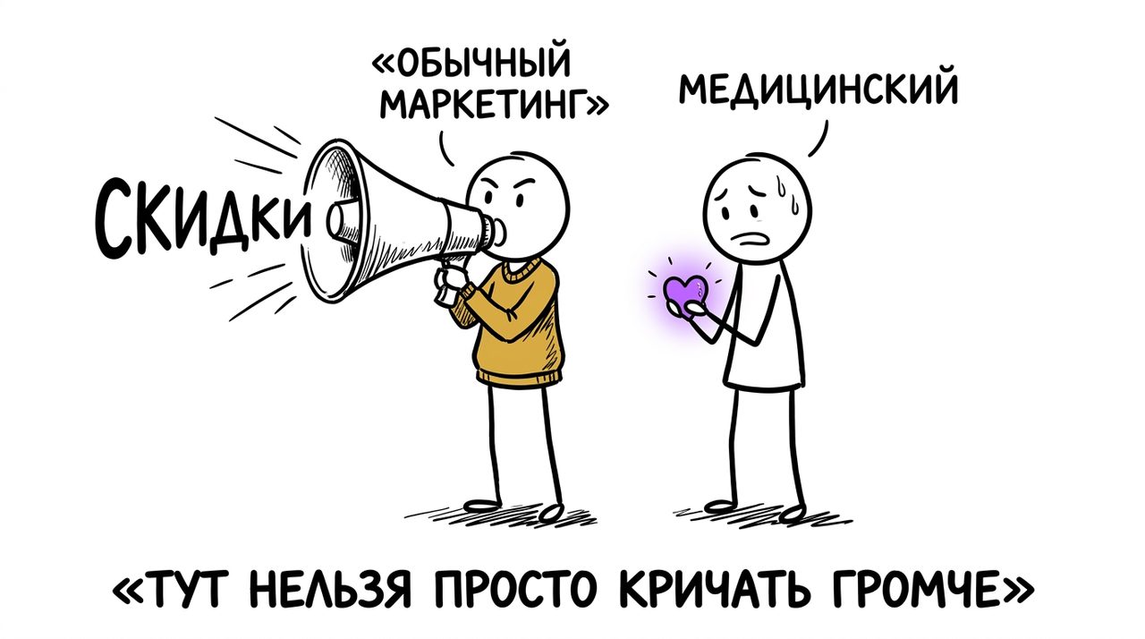 Маркетинг медицинской клиники — тут нельзя просто кричать громче