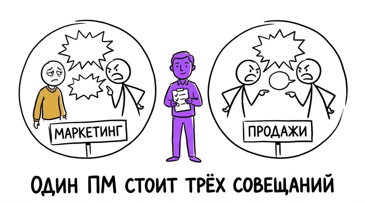 Роль Project Manager между маркетингом и продажами