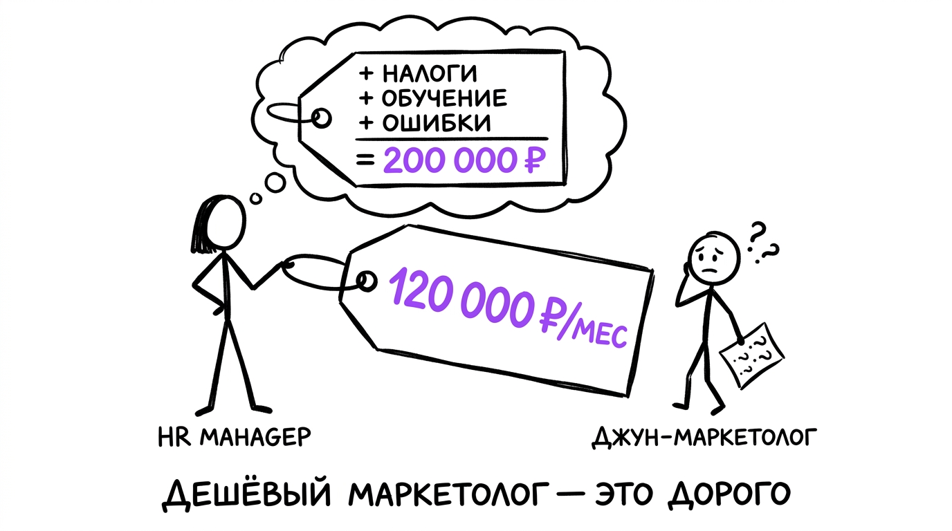 Реальная стоимость штатного маркетолога в клинике — скрытые расходы