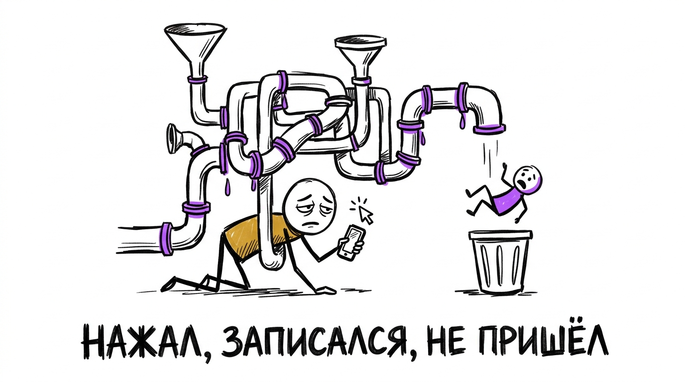 Сквозная аналитика клиники — от клика по рекламе до записи и повторного визита пациента