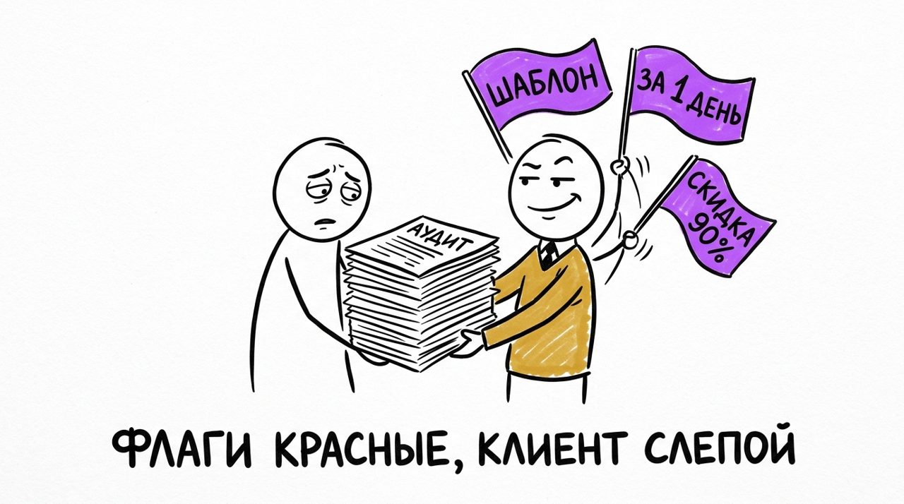 Красные флаги при заказе аудита маркетинга — за что переплачивать не надо