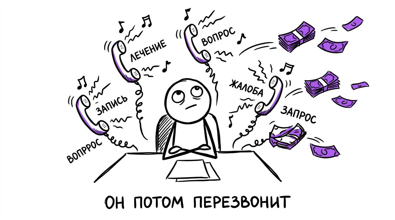 Оператор колл-центра клиники игнорирует звонки — деньги улетают
