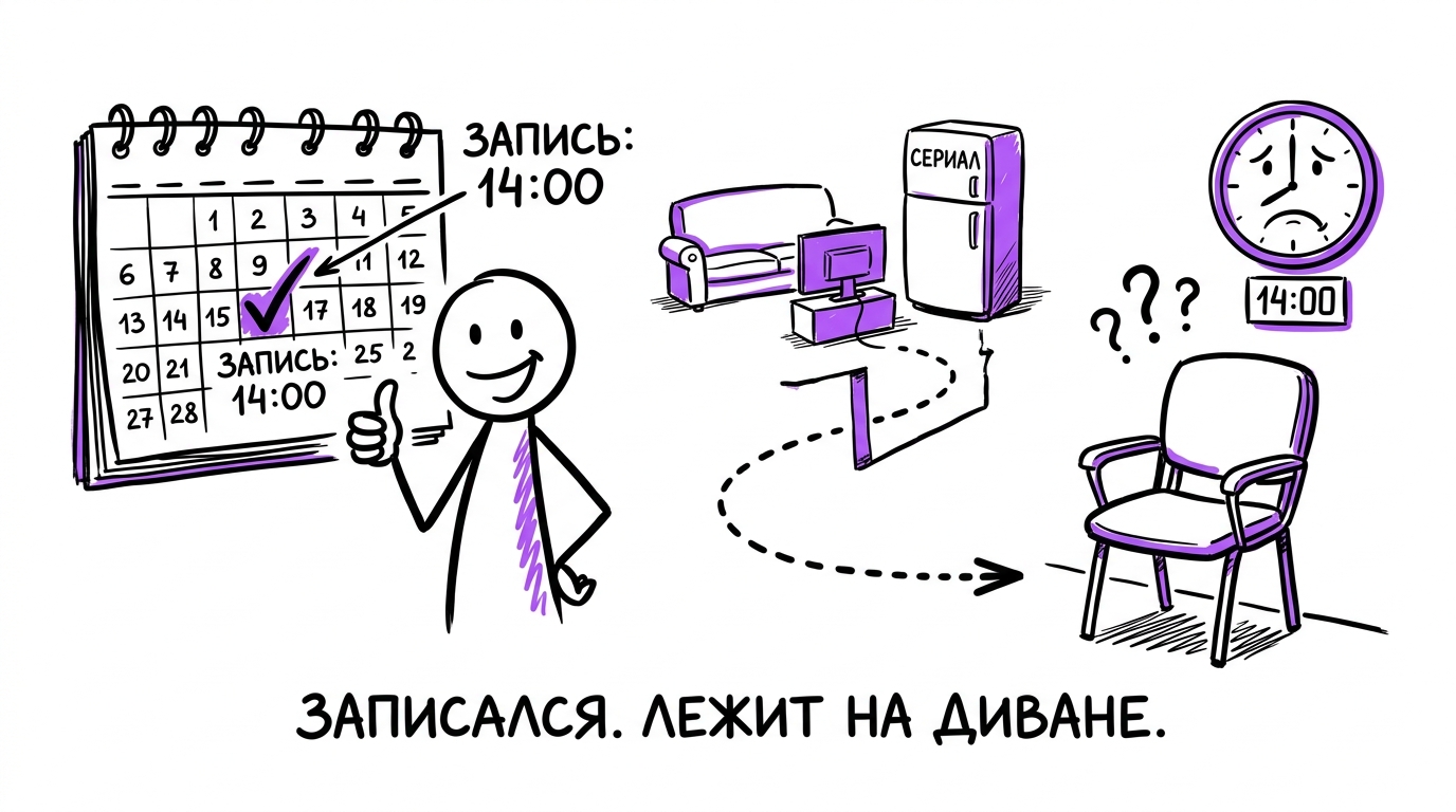 Пациент записался на приём в клинику, но не пришёл — проблема no-show в медицинском маркетинге
